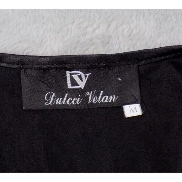 Dulcci Vetan Beaded Mesh Top Medium Glam Office Evening Club (BUNDLE PRICE $6) - Picture 2 of 5